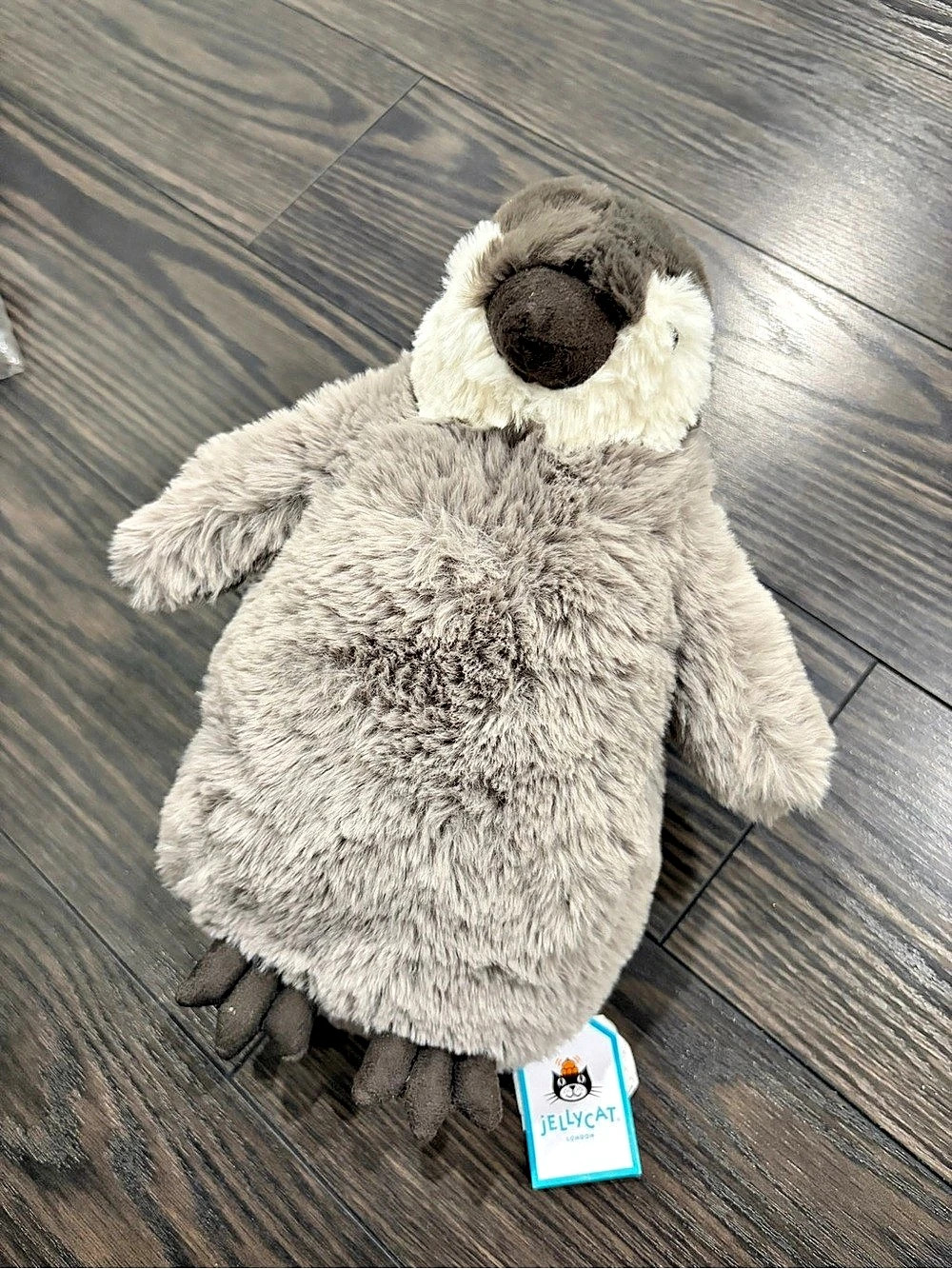 Jellycat Little Percy Penguin Plush Gray & White NWT
